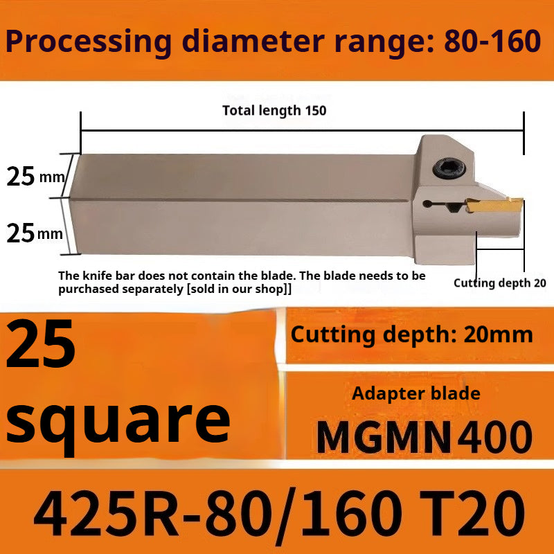 1015-End groove cutter CNC toolholder plane groove mghh320/425R cutter cutter groove cutter 345mm circular arc large depth of cut Shandong Denso Pricision Tools Co.,Ltd.